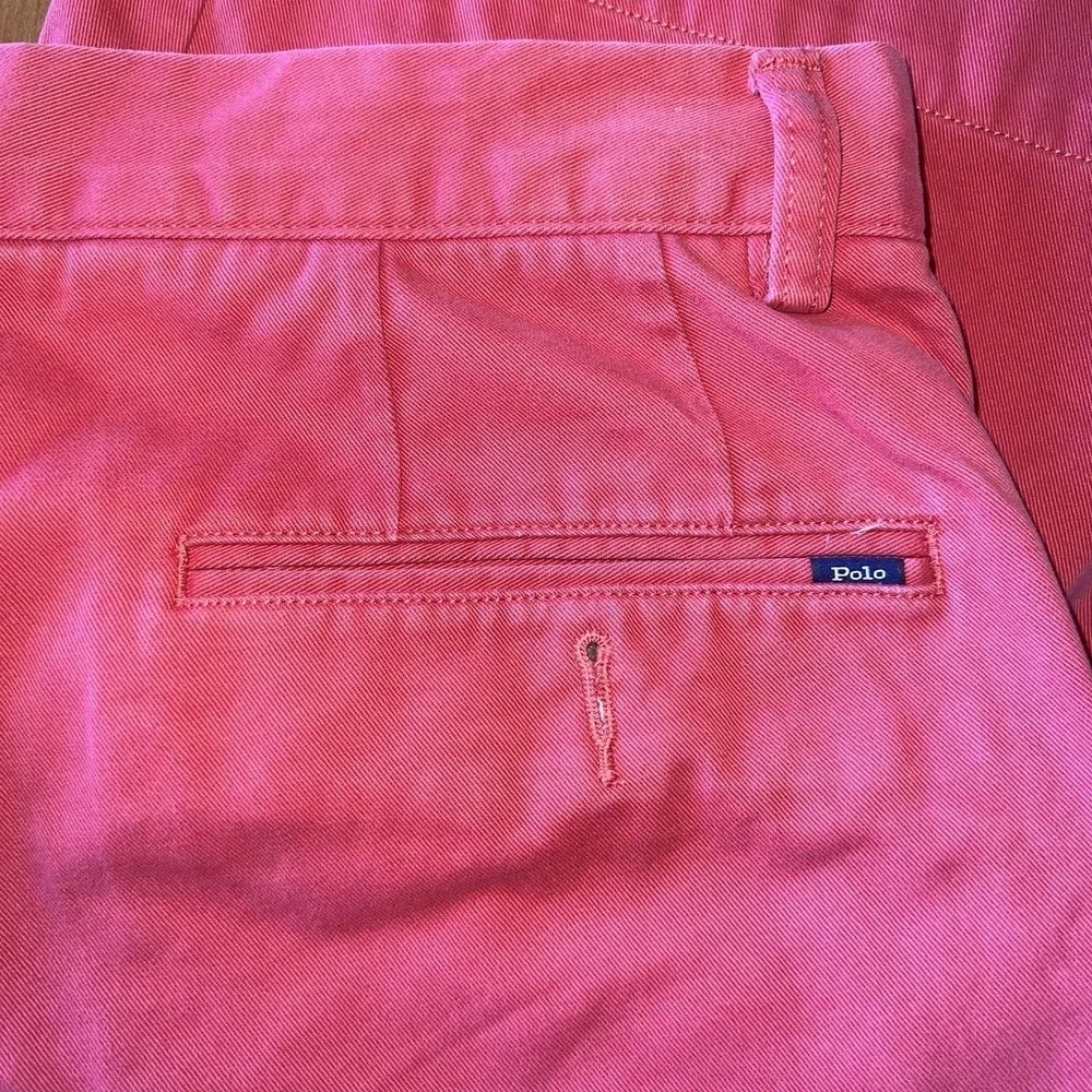 Polo Ralph Lauren Chino‎ Shorts Salmon Men Size 32 9 inch Classic Fit